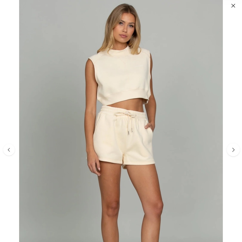 Gold Hinge - BUTTER YELLOW MOCK NECK SLEEVELESS TOP